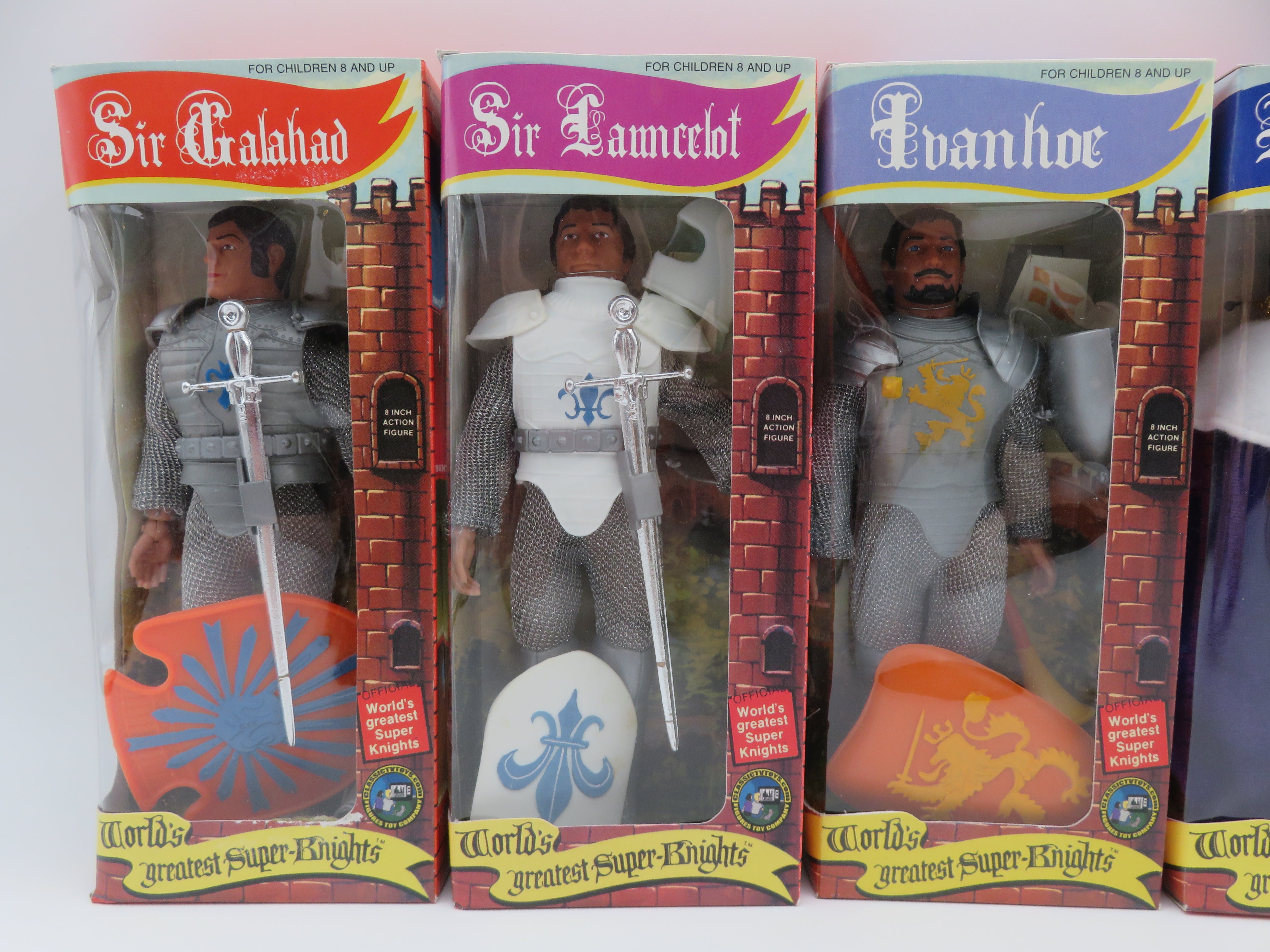 WORLD'S GREATEST SUPER KNIGHTS Action Figure Set - Classic TV Toys (2005) 8" Toys